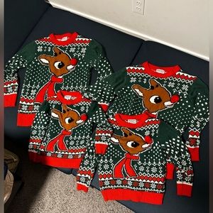 Ugly Christmas sweater 2 adults & 2kids / 3 Maternity Pants
